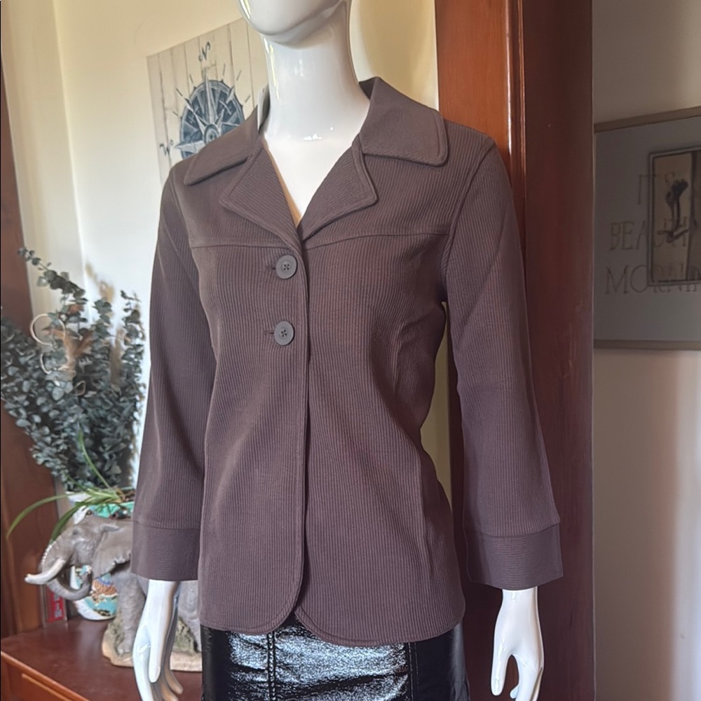NWT size small Northern Reflections Taupe Blazer Tailored Business Casual